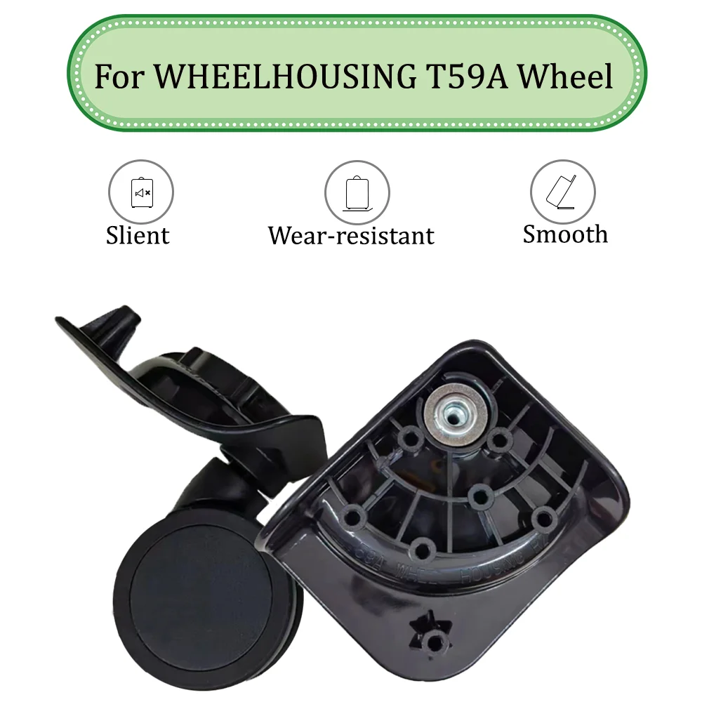 

For WHEELHOUSING T59A Universal Wheel Trolley Case Wheel Replacement Luggage Pulley Sliding Casters Slient Wear-resistant Repair