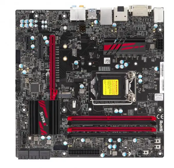 SuperMicro C7Z170-M Motherboard LGA 1151 Intel Z170 DDR4 64GB support Core i3-6100  7300 6500 7600 7700 cpu PCIe 3.0 M.2 Micr