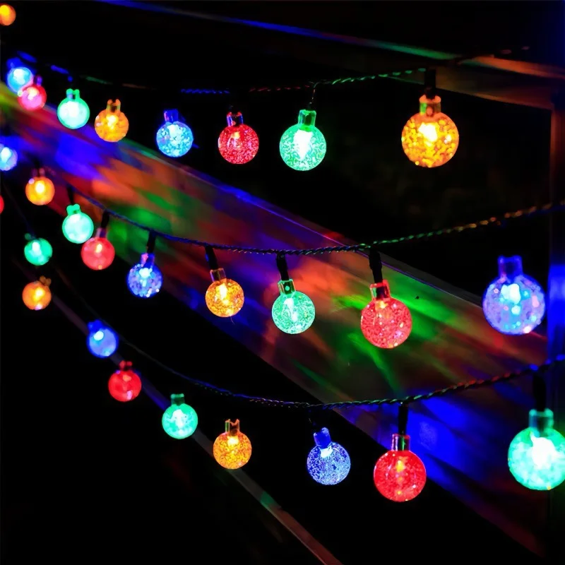 LEDDecorative String Lights Star Light Ball Light Starry Atmosphere Light String Solar Outdoor Waterproof Courtyard String