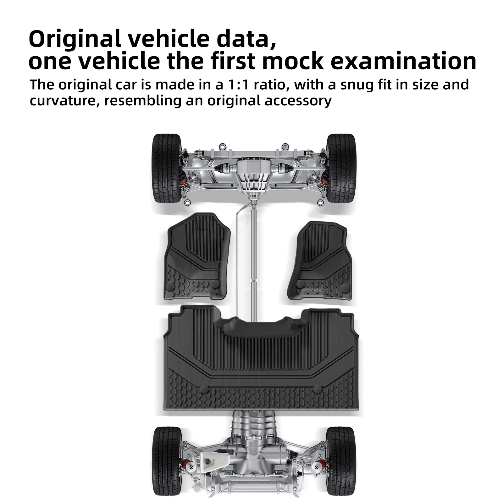 Für Dodge Ram 1500 2019-2024 Neue Karosserie (Nicht passend für klassische Modelle) Hintere Reihe mit Untersitz-Aufbewahrungsbox TPE Bodenmatte Schwarz – Detail 14