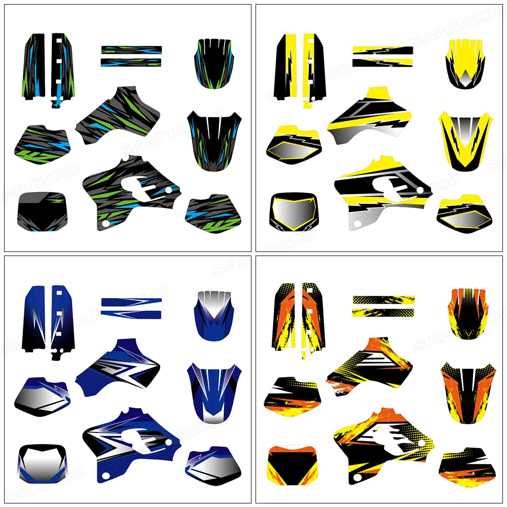 

Motorcycle Graphics Decals Background Stickers Kit Fit for Yamaha YZ 80 YZ80 1993 1994 1993-2001