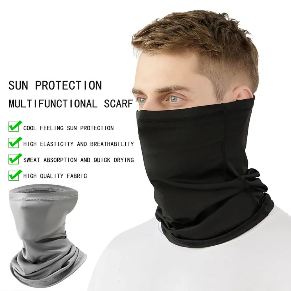 Outdoor sunscreen cycling mask ice silk headscarf neck fishing magic motorcycle face scarf neck cover cycling breathable mask