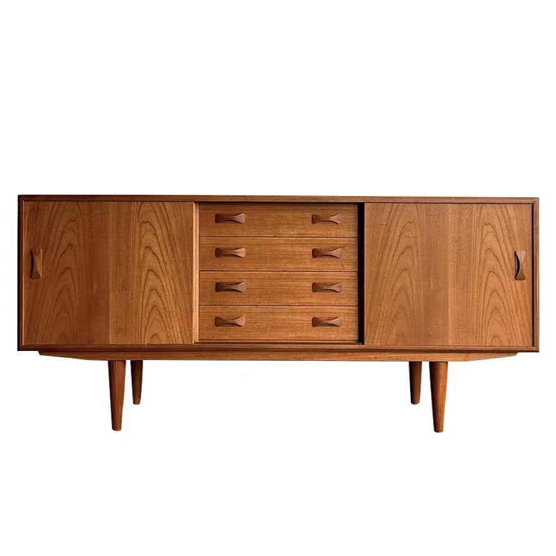 

Foyer Entrance Cabinet Nordic Solid Wood Living Room TV Cabinet Household Dining Side Storage Locker