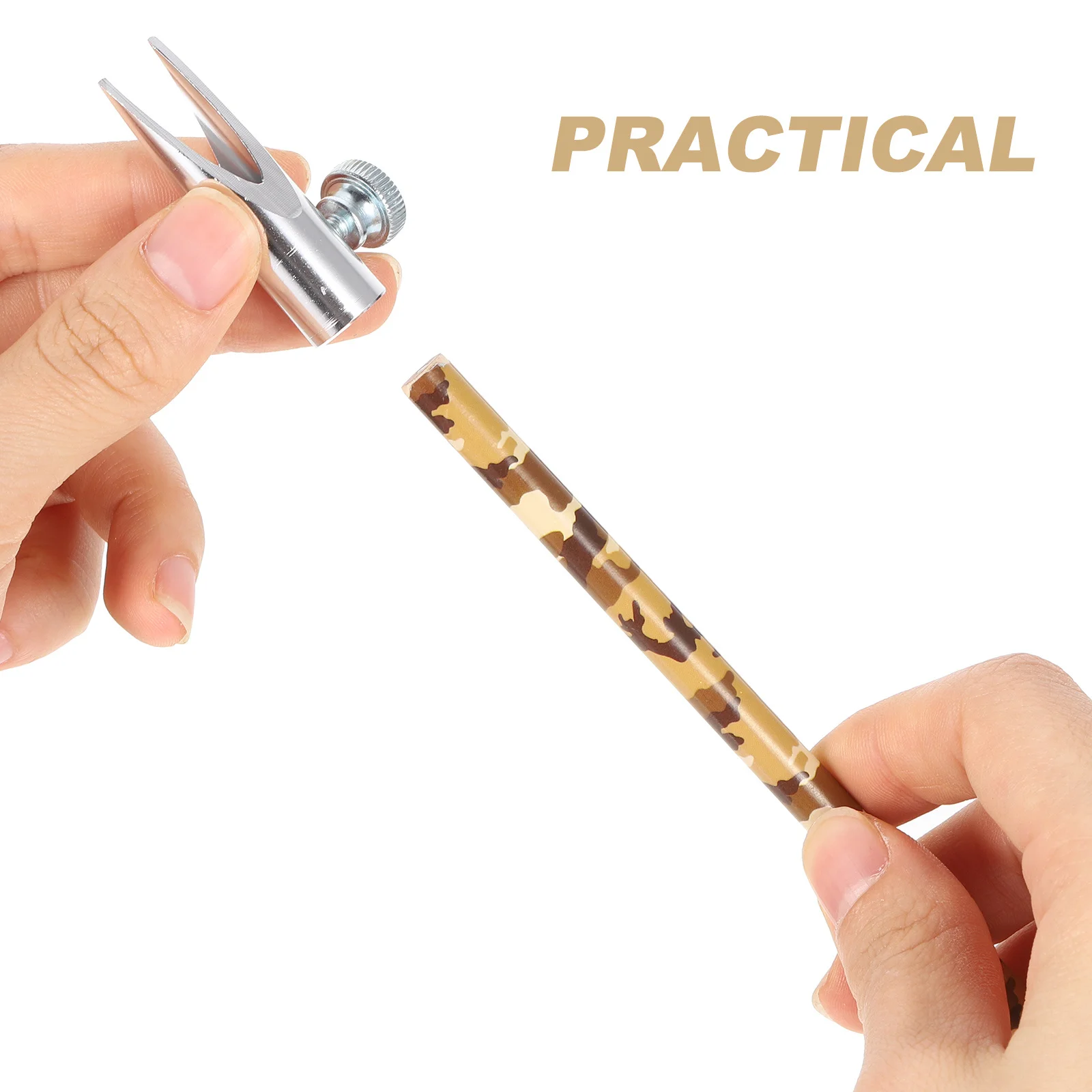 

Metal Pencil Sharpener Manual Dual Hole Sharpener For Eyebrow Lip Liner Gel Pencil Portable Compact Makeup Tool