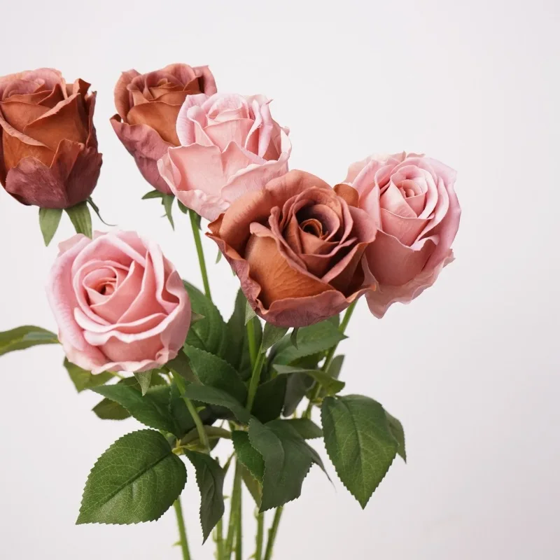 10 Stück Feuchtigkeitsspendende Künstliche Rosen, Echt Aussehende Rosen, Brautstrauß, Hochzeitsdekoration, Blumenarrangement, Party- und Heimdekoration – Detail 23