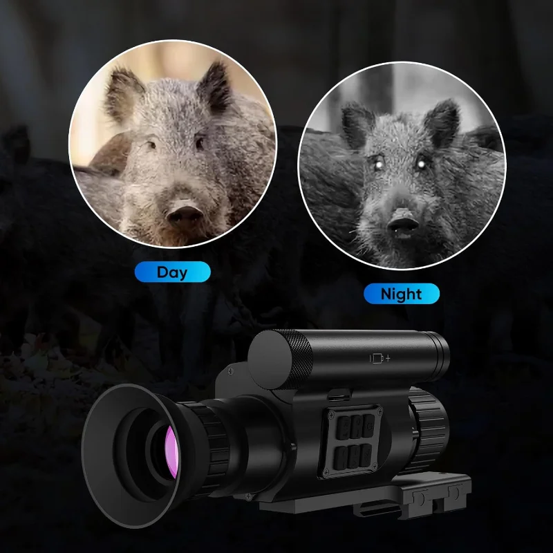 نطاق الرؤية الليلية 50 مللي متر عدسة بؤرية نظارات الرؤية للصيد الليلي التخييم 850nm رؤية ليلية/ليلة أحادية مع كاميرا وفيديو