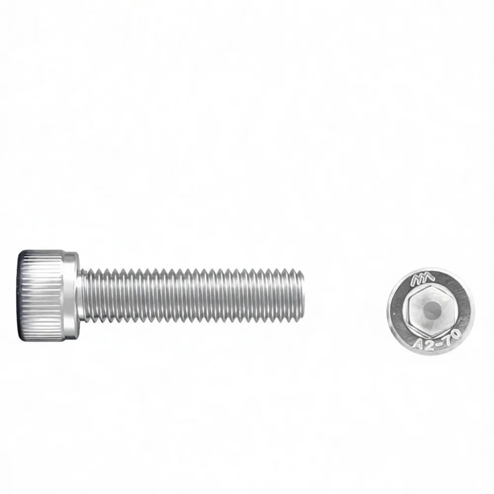 Metric Socket Head Cap Screws 304 Stainless Steel Allen Bolt Hex Drive Cylinder Head Machine Fastener Industrial Hardware DIY
