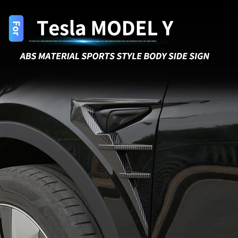 

Leaf label camera protection decoration side label modified exterior accessories supplies For Tesla Model 3 Y 2021 2022