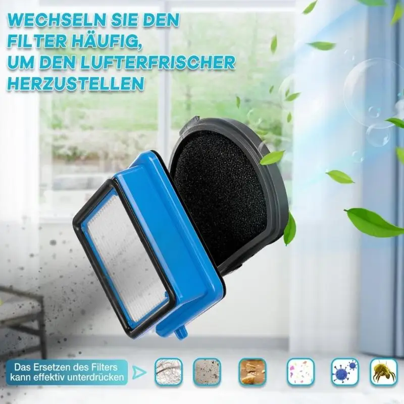 96gf 8pieces مرشحات عالية الكفاءة مرشحات مكنسة كهربائية استبدال مرشح التصفية التجريبية