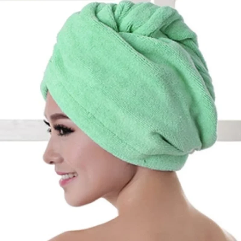 

K-STAR Microfiber Lady Man Turban Super Absorbent Hair Drying Lady Soft Shower Cap Wrap Bathing Tools Bath Towel