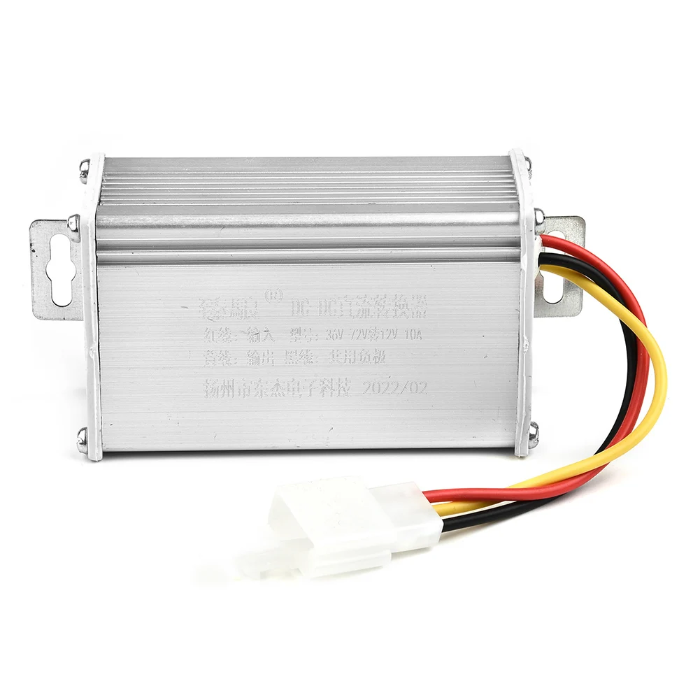 DC-DC Transformer Adapter Electric Vehicle Converter 36/48/60/72V To 12V10A For Two High-power Electric Motorcycle Appliances