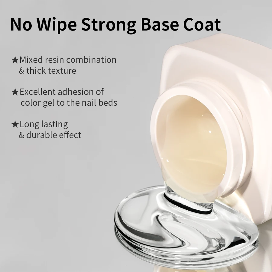 RSNAIL 15 جرام واضح بناء قاعدة هلام منشئ جيل للأظافر البولندية تقوية قاعدة معطف نقع قبالة الأشعة فوق البنفسجية LED هلام التجفيف السريع تمديد هلام