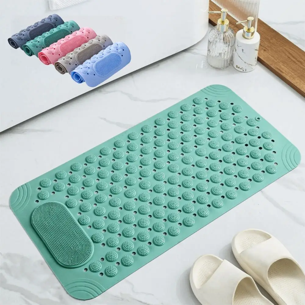 

Anti-drop Non-Slip Floor Mat Draining Hole Rectangular Foot Massage Pad Exfoliating Hollow Shower Foot Scrubber Bath Wash