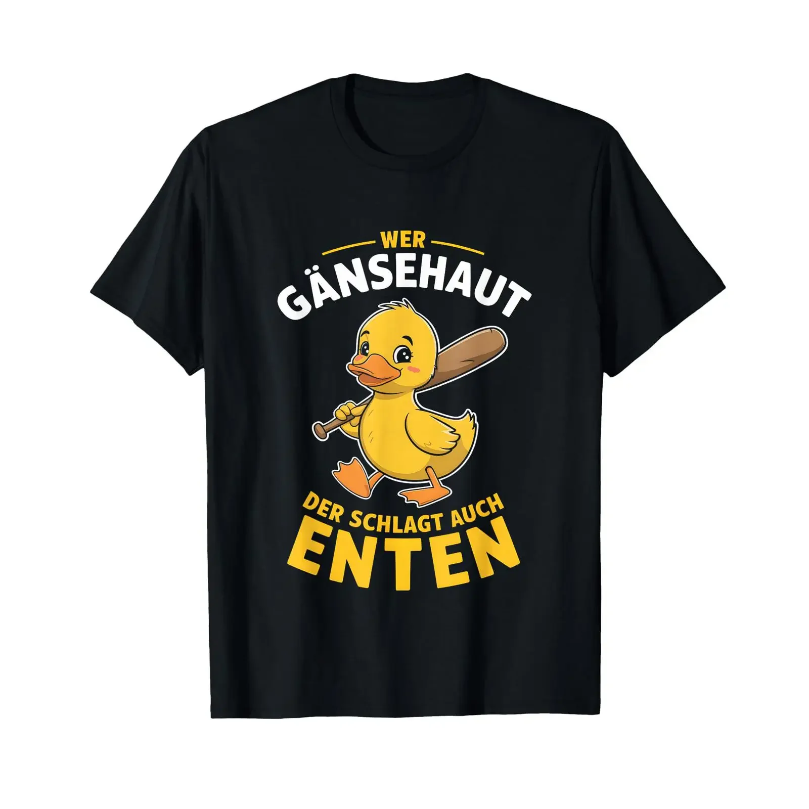 Anyone who gets goosebumps also hits ducks T shirt vintage Washed homme Comfortable fashion designer clothes