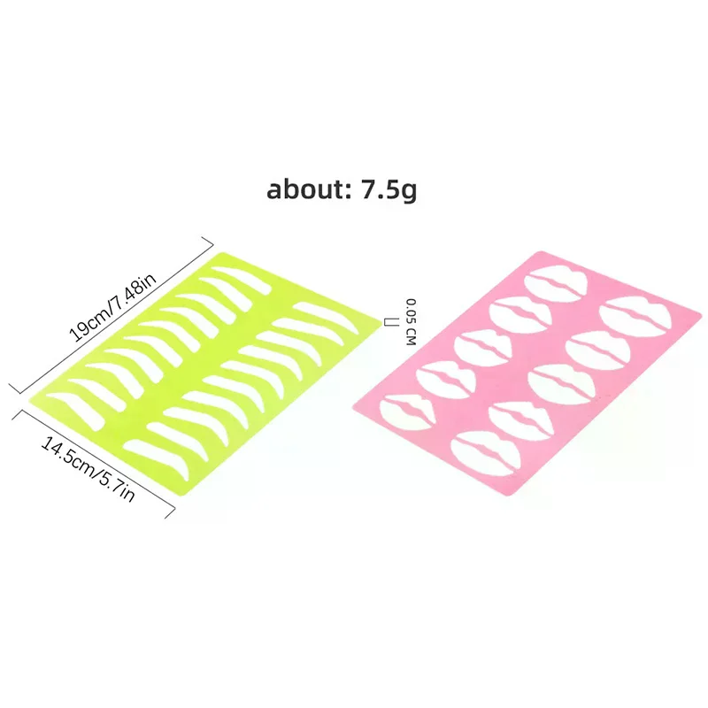 Outils universels pour sourcils et lèvres, modèle de sourcils amical pour débutants, pochoirs à sourcils économisants pour la peau pour femmes