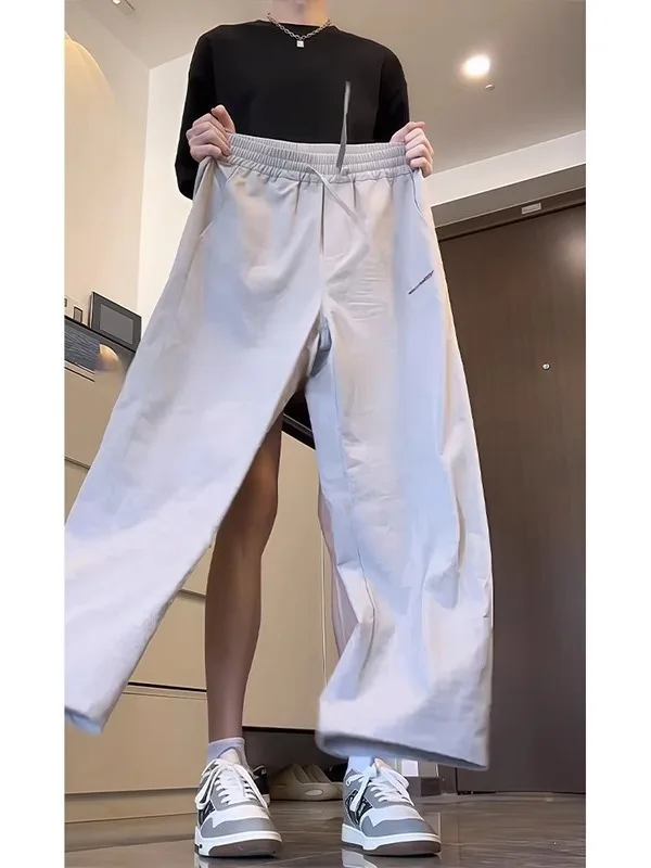 

Американские ретро прямые брюки Qui Dry, рабочая одежда, мужские летние тонкие уличные дышащие брюки десантника Fce Drop