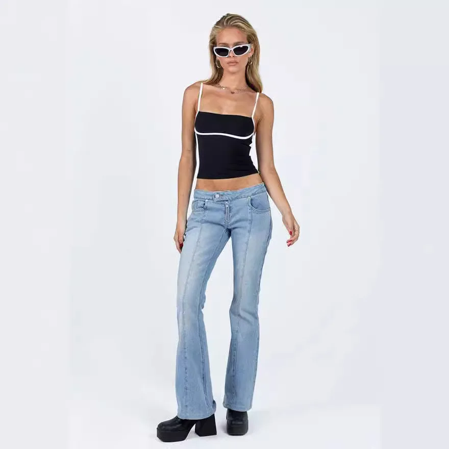 Women Fashion Patchwork Sweetheart Neck Camisole Vest Slim Waist Sexy Tank Tops Summer Beach Seaside Casual Sleeveless Tops