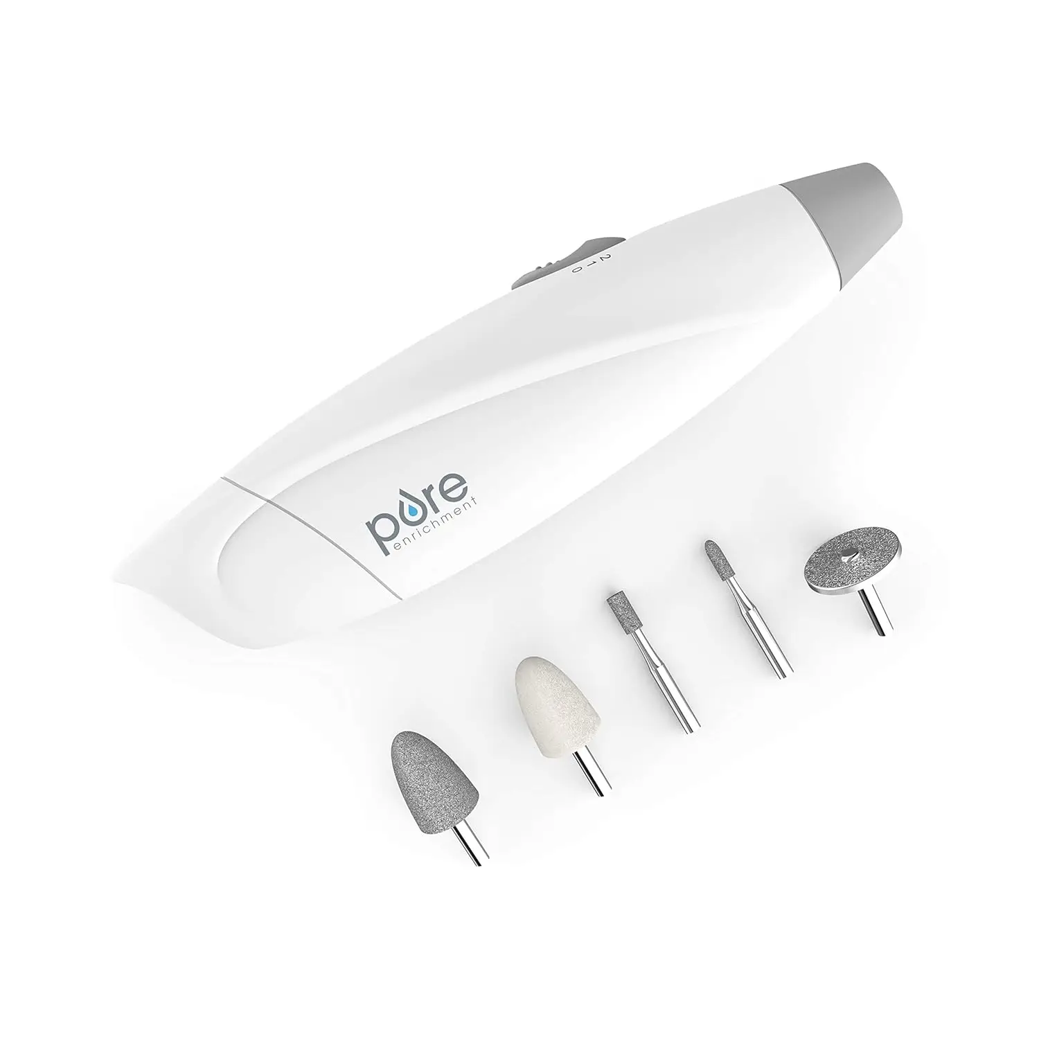

Cordless Nail File & Manicure Set - Portable, 2 Speeds, 5 Attachments, Storage Bag, for Travel & Home