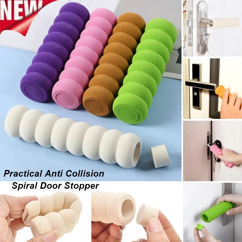 Soft Rubber Crash Pad Door Handle Silencer Suction Door Knob durable soft foam Door Handle Stopper Silencer Suction Door Knob