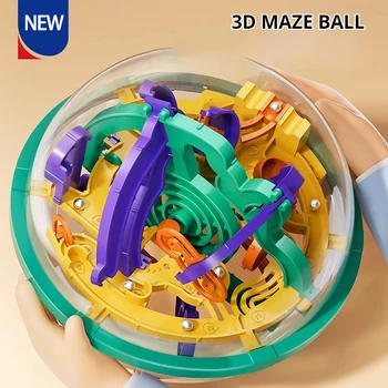 Grote 299 Niveaus 3D Puzzel Bal Doolhof Speelgoed Montessori Brain Burning Ball Uitdaging Obstakel Spel Denken Training Doolhof Speelgoed Geschenken