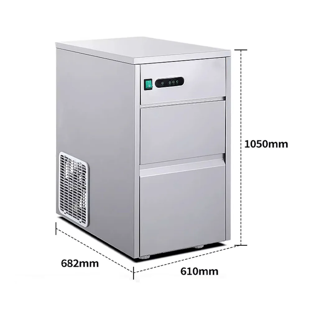 

100Kg/24 H Commercial High-capacity Ice Maker Thermoelectric Bullet Ice Maker Machine Nugget Ice Maker For Sale