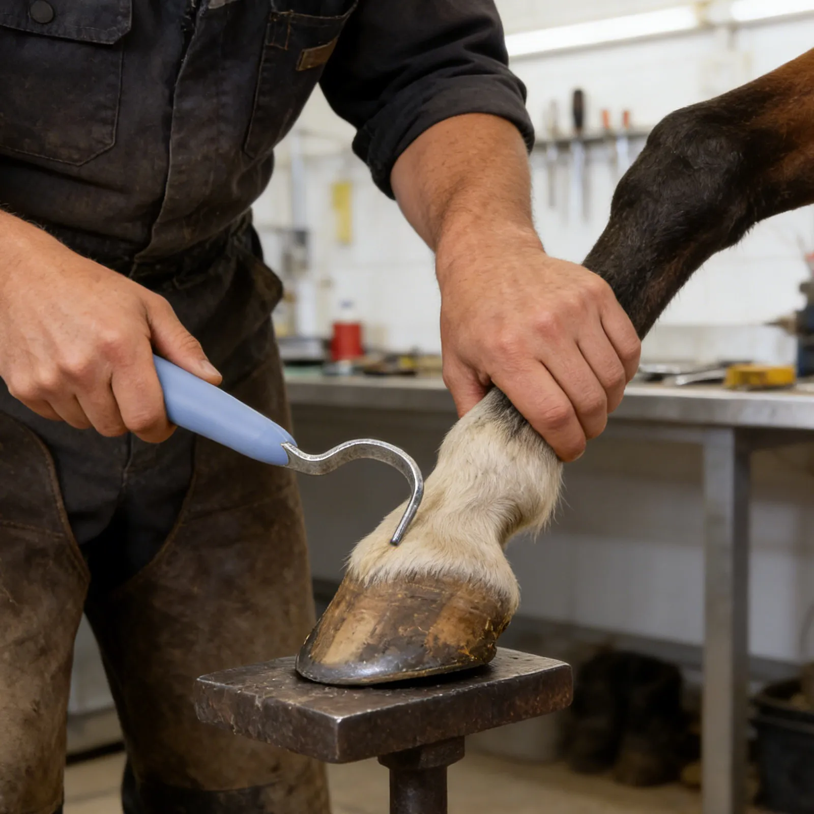 

Инструмент для чистки копыт лошадей: эргономичный, с нескользящей ручкой, металлический, для ухода за копытами и чистки конюшен, принадлежности для ухода за лошадьми