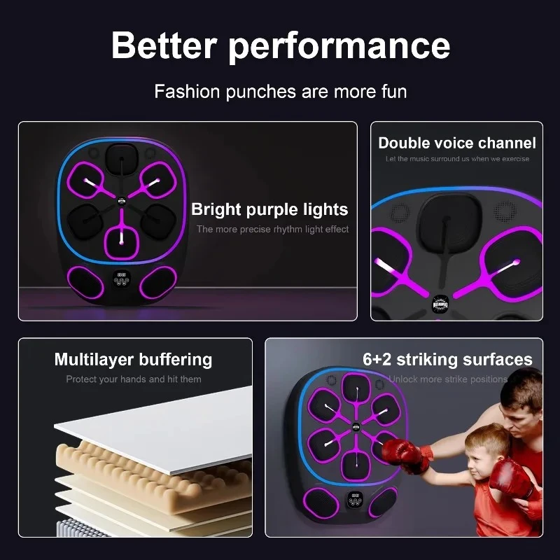2026 High Quality Home Gym Boxing Training Machine New Upgrade With Increased Soft Striking Area Comprehensive Boxing Target