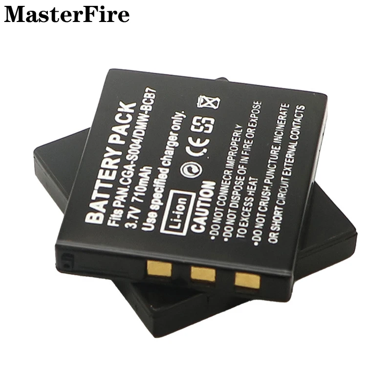 10x 3.7V 710mah Rechargeable Battery CGA-S004 CGA-S004E DMW-BCB7 for Panasonic Lumix DMC-FX2 DMC-FX2B DMC-FX7 DMC-FX7B Batteries