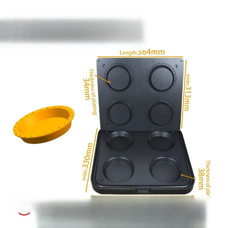 Egg tart making machine, egg tart forming machine, egg tart mold