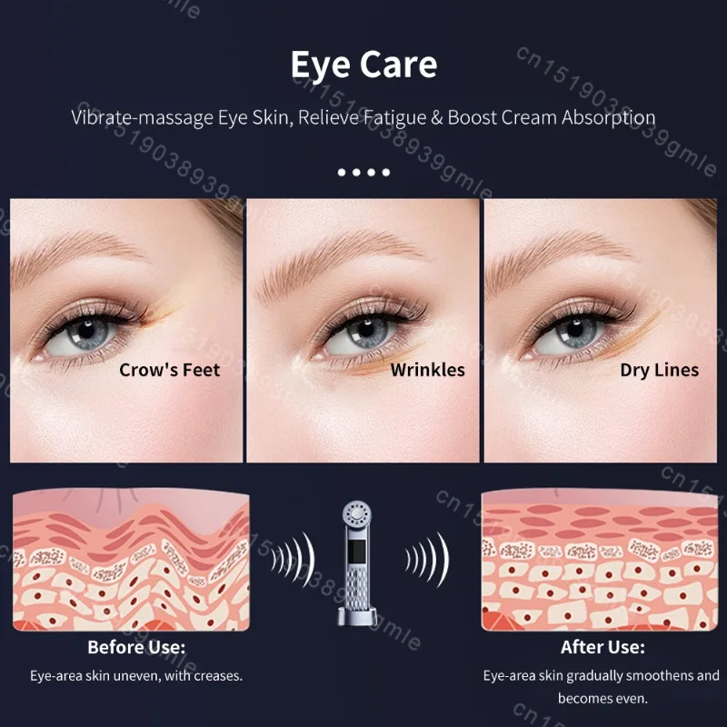 Compresse de glace ultrasonique 2025, dispositif de beauté, lifting du visage, rajeunissement de la peau, raffermissement, outil de soins du visage, élimine les rides