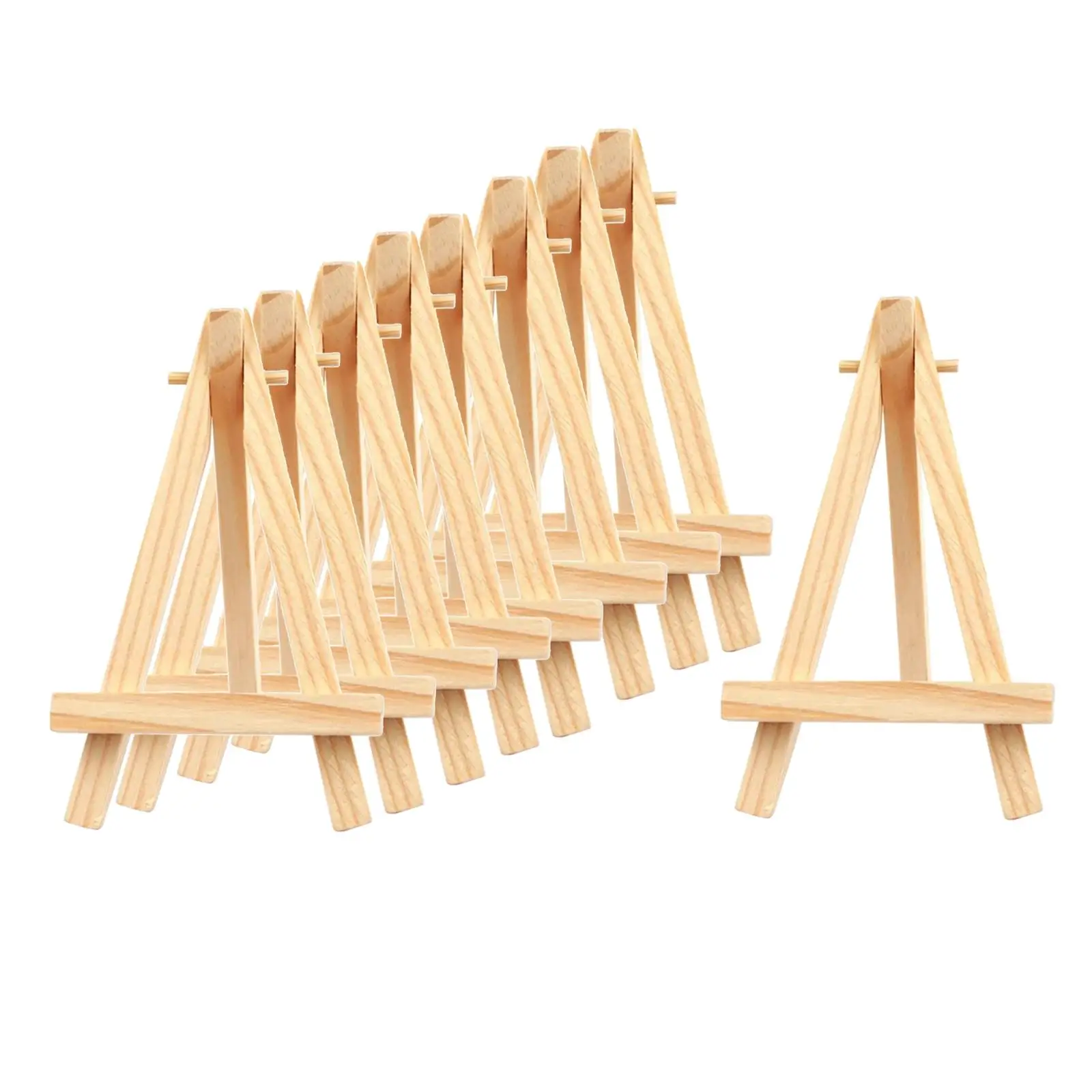 Mini Wooden a Frame Easel Set for Small Canvas Painting Display Tabletop Stand for Home Office