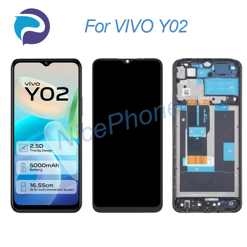 

for VIVO Y02 LCD Screen + Touch Digitizer Display 1600*720 For VIVO Y02 LCD Screen Display