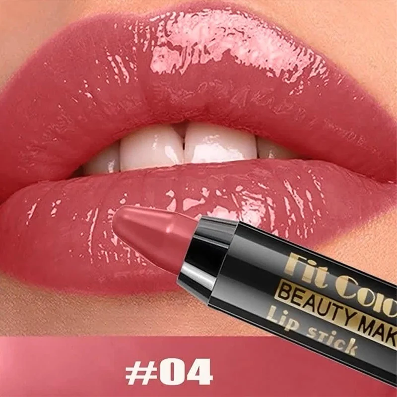 Feuchtigkeitsspendender Lippenstift, Buntstift, Farbwiedergabe, langlebig, wasserfest, schafft bezaubernde und sexy Lippenstift-Schönheit für Frauen-Make-up