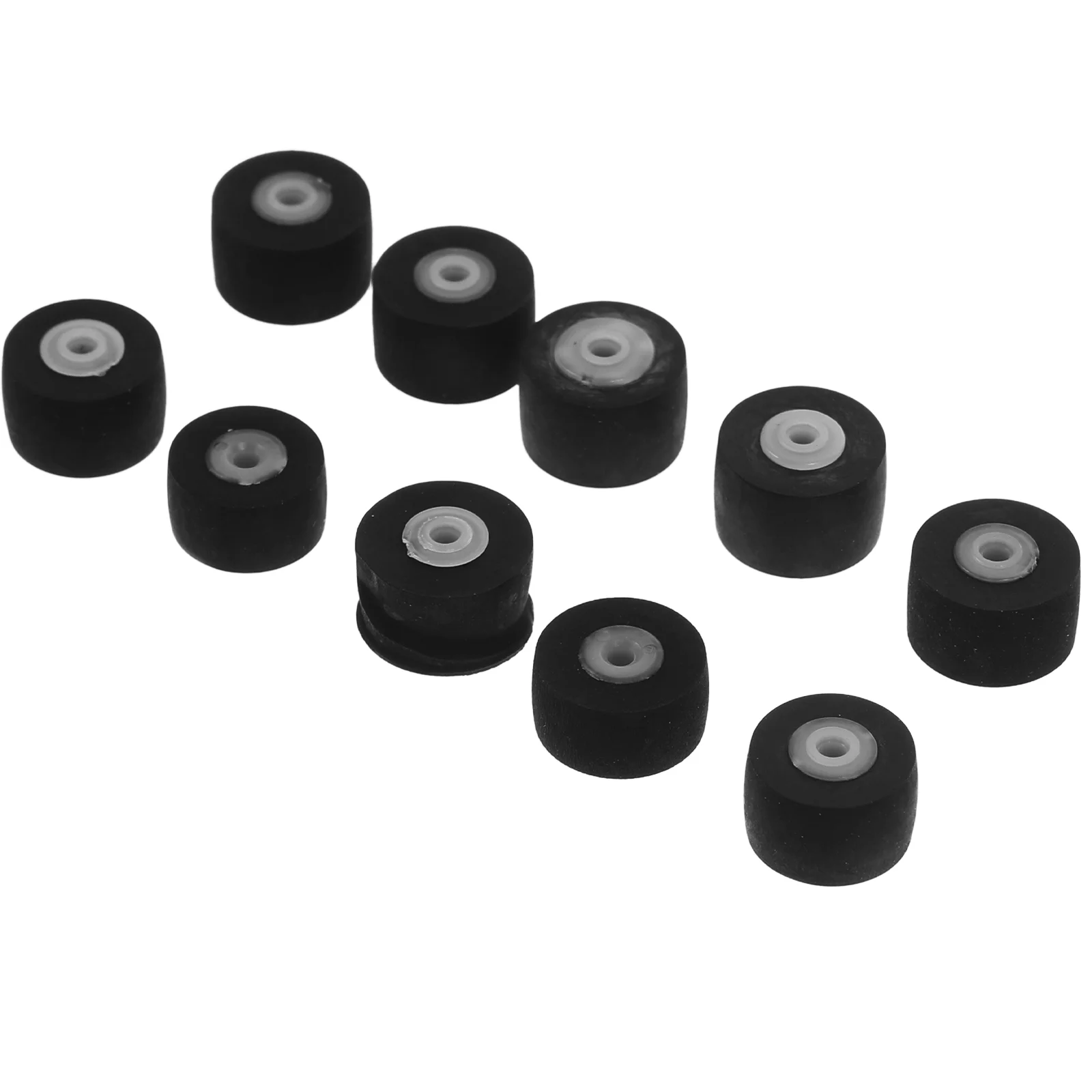 

10 Pcs Bearing Wheel Record Audio Parts Cassette Squeegee Recorder Drive Pinch Roller Repair Tape Machine for DVD Number Miss