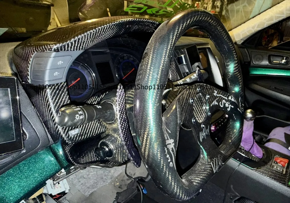 For Infiniti G37 Coupe and Sedan G35 Sedan G25 Interior MRD Carbon Fiber Dashboard Frame for Left Driving
