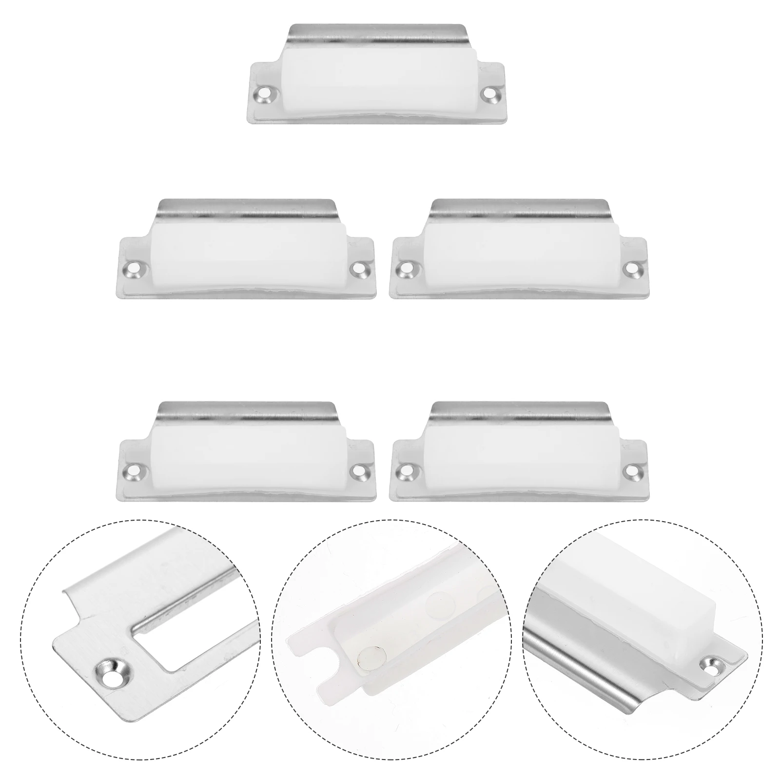 

Stainless Steel Lock Accessories Reinforcement Plate Metal Guard Security Device for Home Door Repair Strike Plate Hardware Door