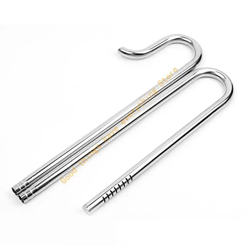 2pcs Stainless Steel Pipe Metal Inflow and Outflow for Aquarium Curved Line No Suction Cups Needed Install on for T 55KF