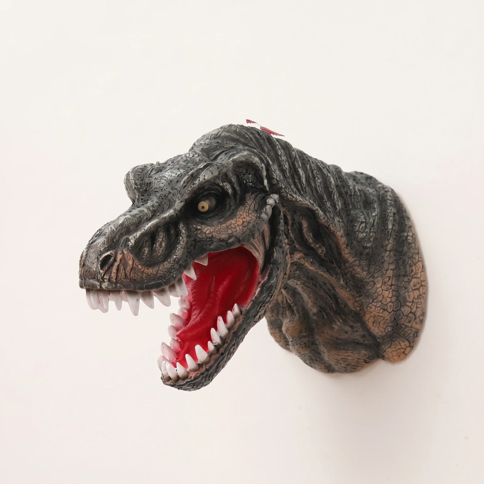 Dinosaur Head with Open Mouth Sculpted Dinosaur Claw Wall Mount Tyrannosaurus Head 3D Tyrannosaurus Rex Skull Wall Decor