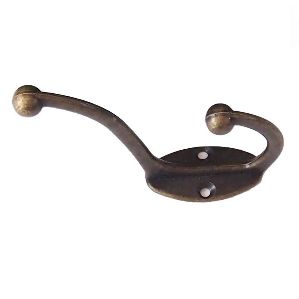 4Pcs Vintage Metal Wall Mount Single Hooks Rustic Clothes Hat Coat Towel Holder for Home Office Bathroom Interior Decoration
