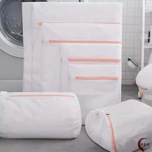 Color-Protecting Laundry Bag Fine Net Washing Bag Set Underwear Socks Bra Pants Cylinder-Shaped Protective Cleaning Bag