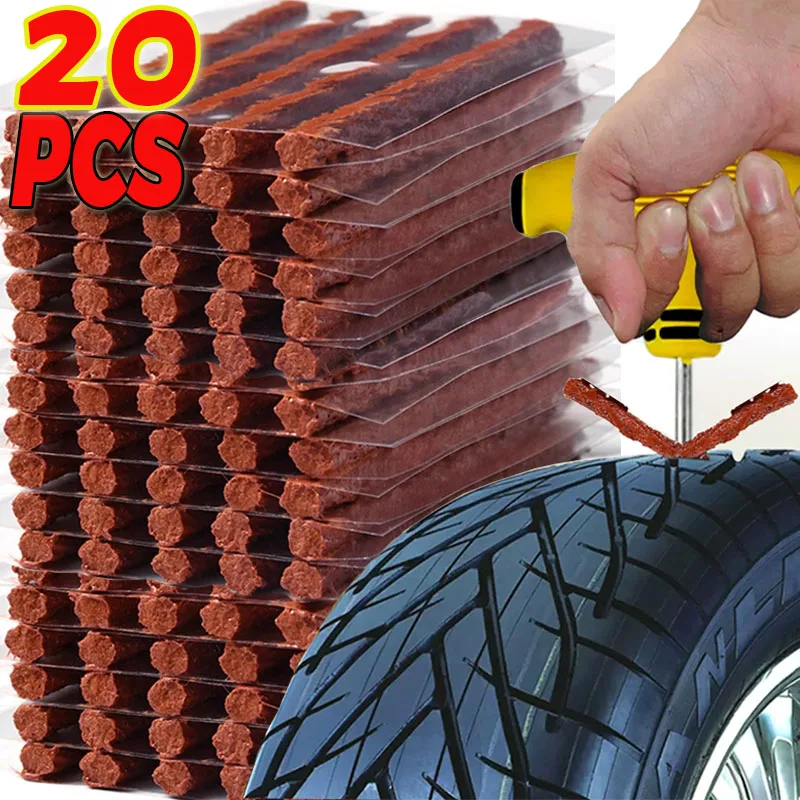 Car Tire Repair Rubber Strips Tubeless Seal Motorcycle Bike Tyre Puncture Repairing Plug Strip Tools Tire Repair Accessories