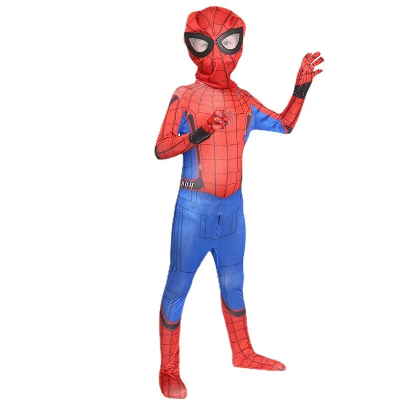 MINISO SpiderMan chico Miles Morales disfraz Cosplay Zentai adulto Spiderman patrón mono monos disfraz de Halloween