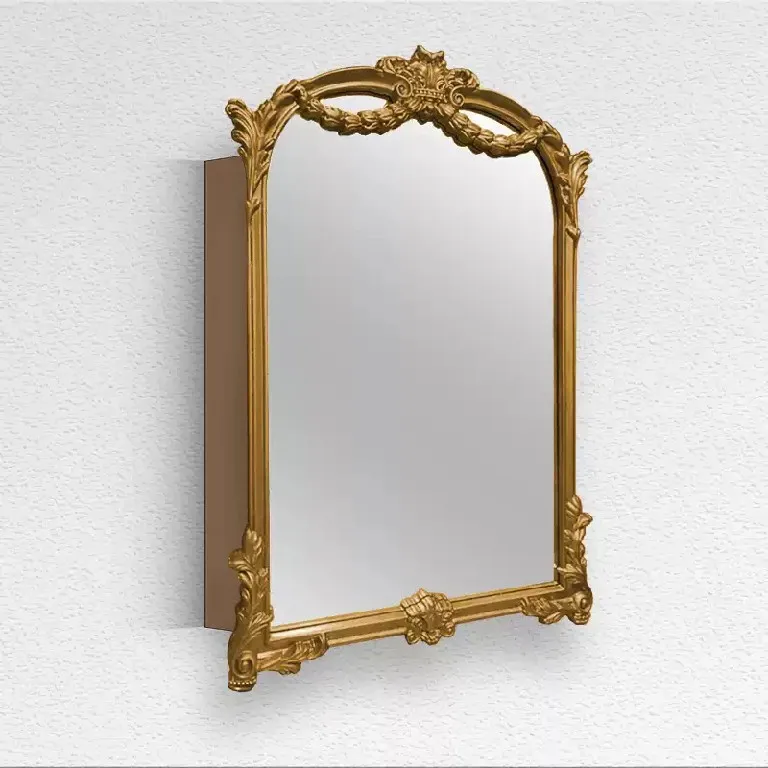 Smart MirrorRetro Dressing Mirror Wall Mounted Wall Antique Home French Floor Standing Full Body Dressing Decorative Mirror