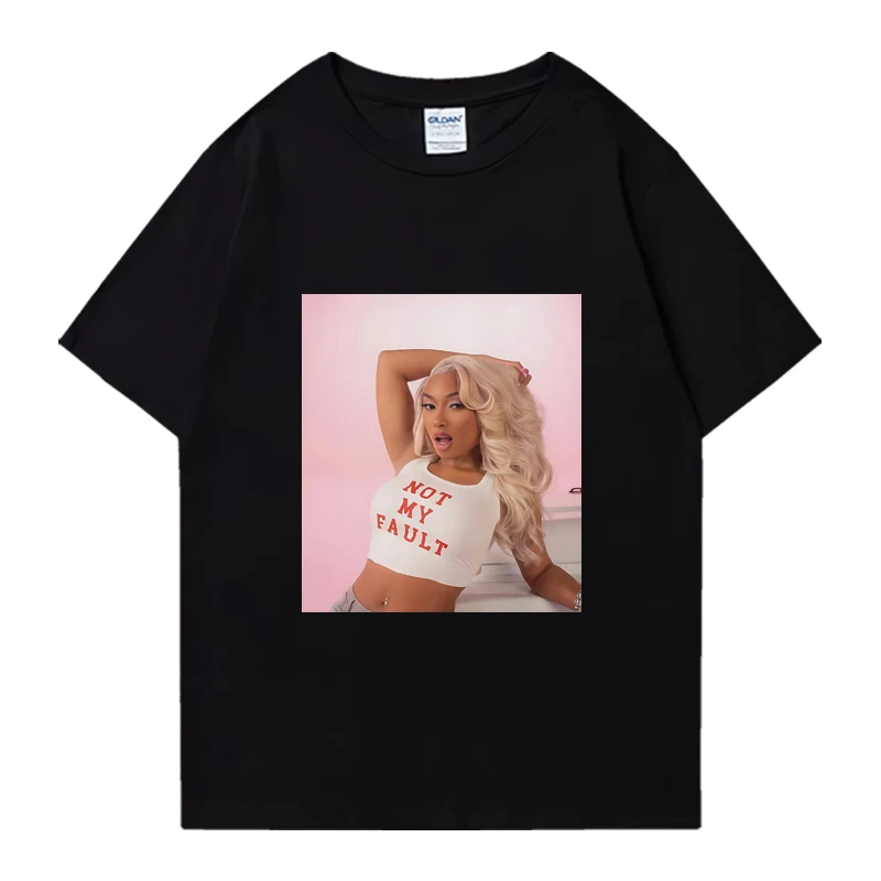 

Megan Thee Stallion Rapper Fashion Graphics T shirt 2024 Unisex Oversized 100% Cotton streetwear Men Women short sleeve T-shirts