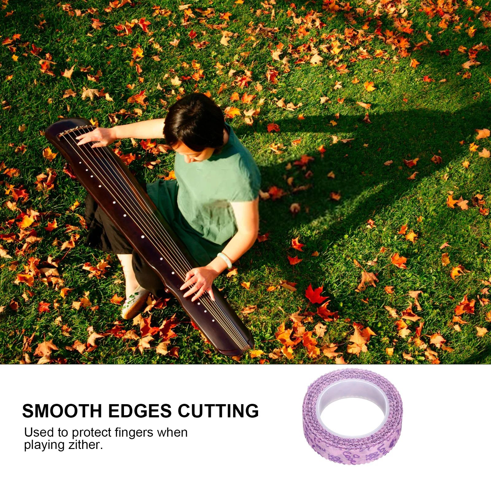 

3pcs Pipa Finger Adhesive Tapes Breathable Cut-To-Size Reusable Guzheng Accessories Instrument Repair Tool For Musicians