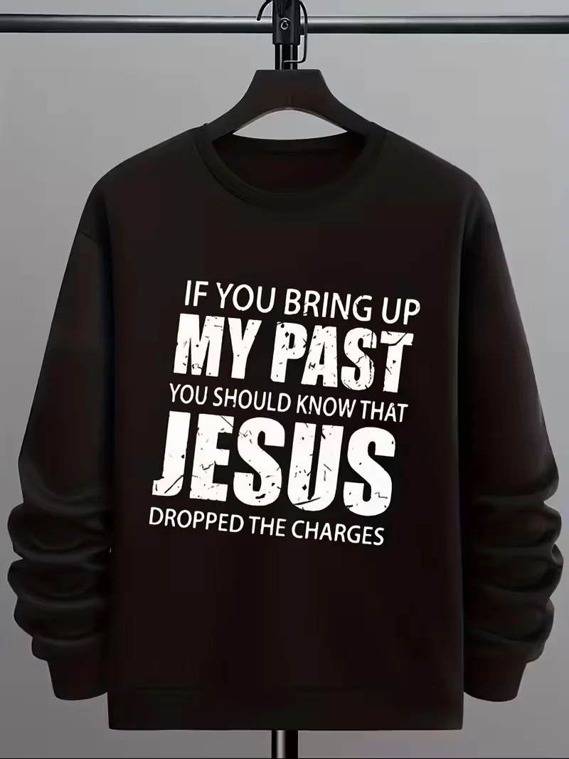 

Мужская толстовка с круглым вырезом, забавный графический принт, черная уличная толстовка с круглым вырезом для повседневной повседневной носки, рождественский длинный рукав