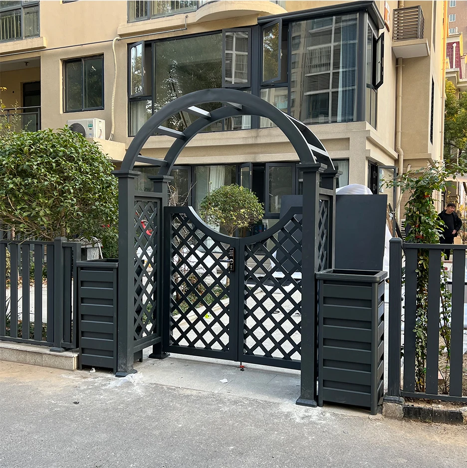 Picture 5: Indoor Arched Trellis for Potted Plants Decorative Room Divider with Planter Boxes for Living Room Greenery