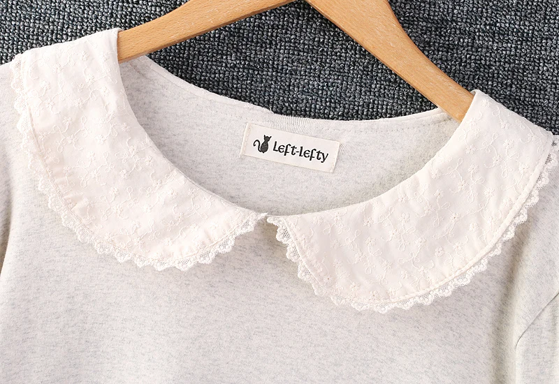 Autumn New Sweet Elastic Embroidered T Shirt Tops Women Long Sleeve Casual Top Z2319