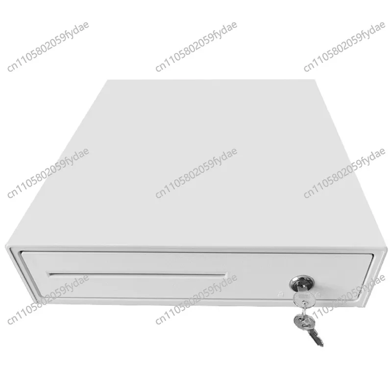 Metal Four-Compartment Cash Register Box,Lockable Drawer-Type Money Case  Supermarkets,Milk Tea Shops Cash Collection Terminals