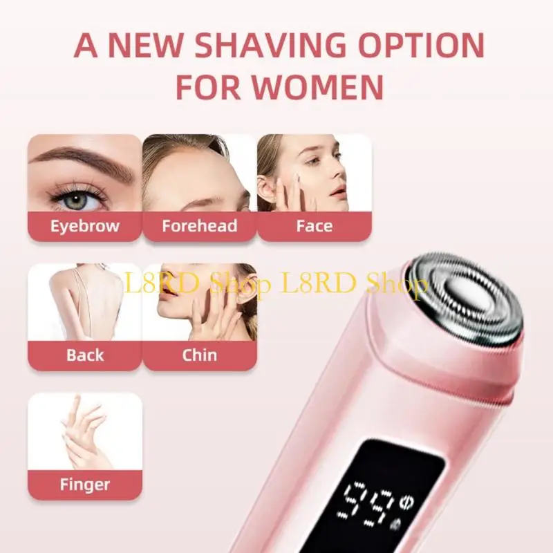 L8RD Electric Razors For Women's Legs Underarms Full Body Including Intimate Zones
